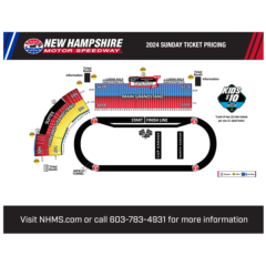 NASCAR Weekend Sunday Seating Chart